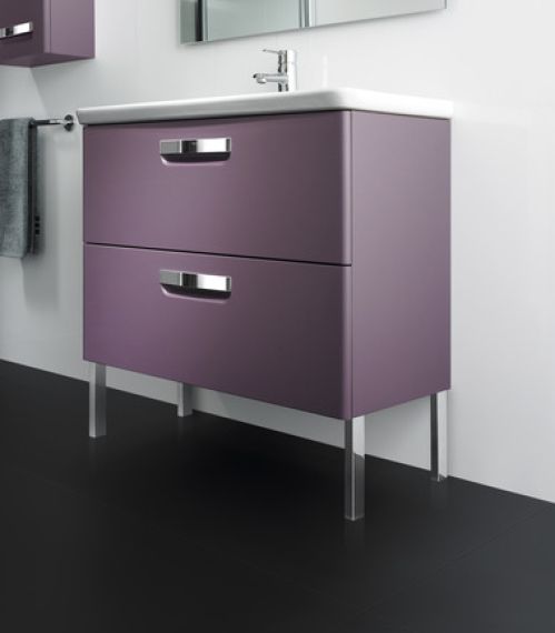 Шкаф за баня два цвята