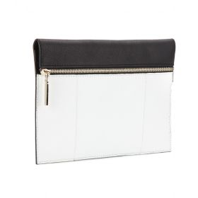 Zip Small lizard leather clutch