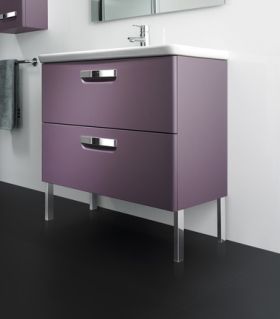 Шкаф за баня два цвята